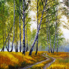 Схема вышивки «Осенний пейзаж»