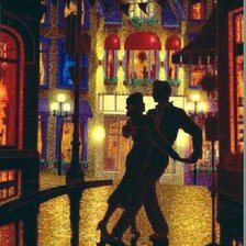 Схема вышивки «Тени... Он и она.»