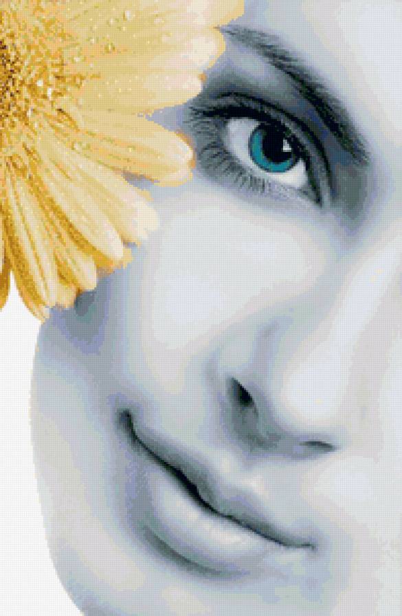 №98160 - девушка, портрет, картина - предпросмотр