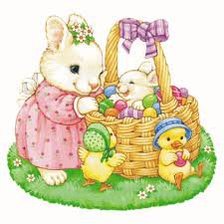 Схема вышивки «зайки»