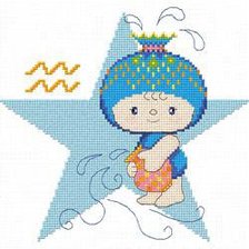 Схема вышивки «Водолей»