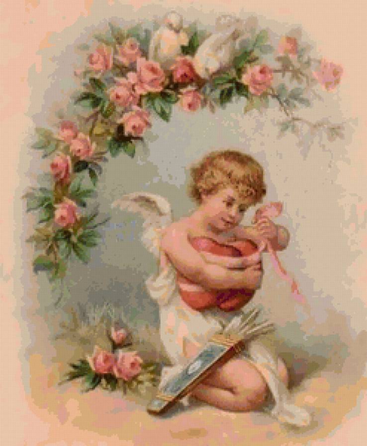 ангельский образ - голуби, ангел - предпросмотр