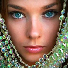 Схема вышивки «девушка»