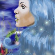 Схема вышивки «русалка»