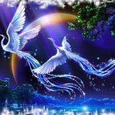 Схема вышивки «Волшебные птицы»