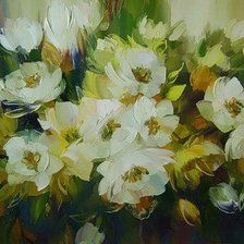 Схема вышивки «белый букет»