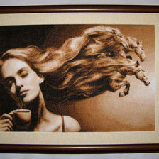 Схема вышивки «девушка»