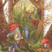 Схема вышивки «лесовичок»