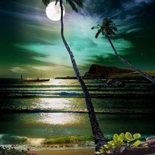 Схема вышивки «Южный берег»