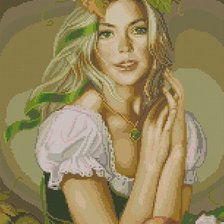 Схема вышивки «девушка»