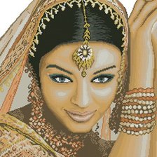 Схема вышивки «индианка-2»