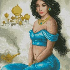 Схема вышивки «девушка»