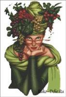 Схема вышивки «девушка»