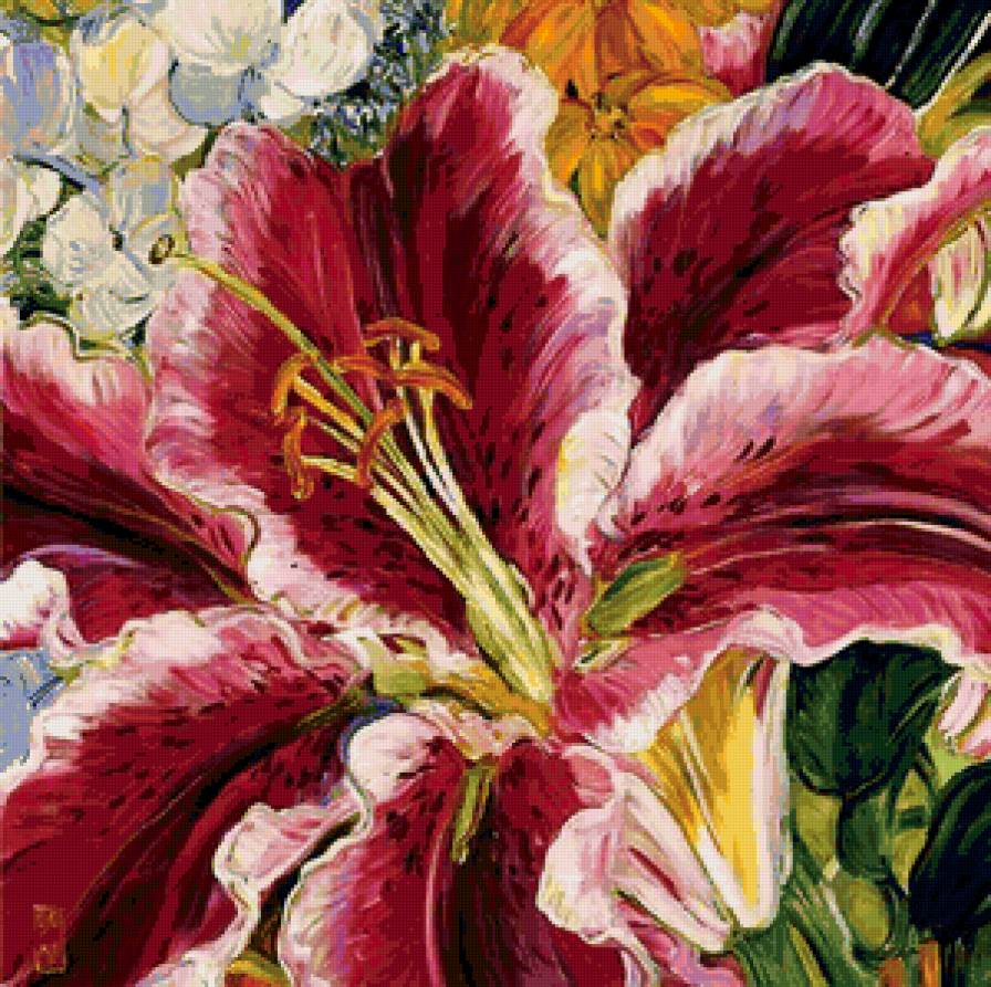 Серия "Букет" - цветы, лилии, букет - предпросмотр