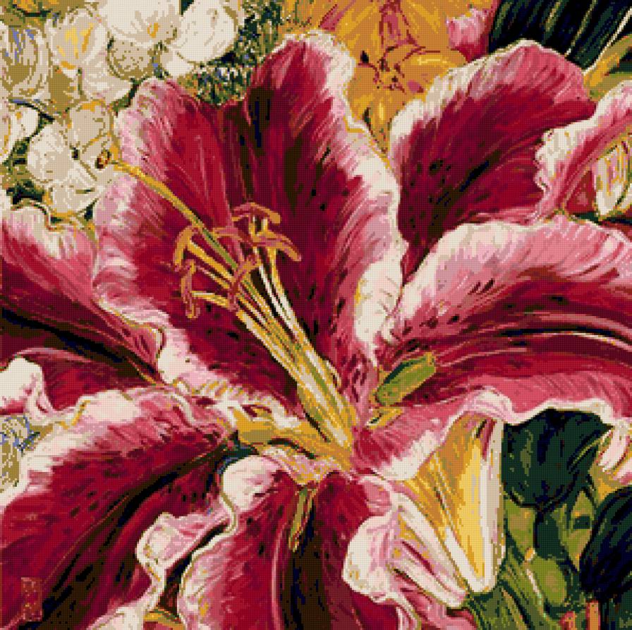 Серия "Букет" - цветы, лилии, букет - предпросмотр