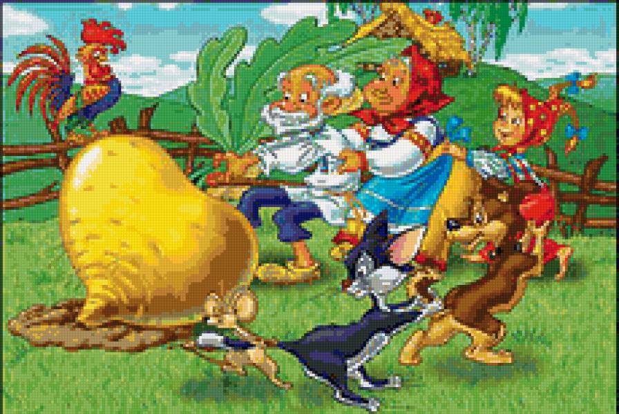 Репка - репка, мультик, детям, сказка - предпросмотр