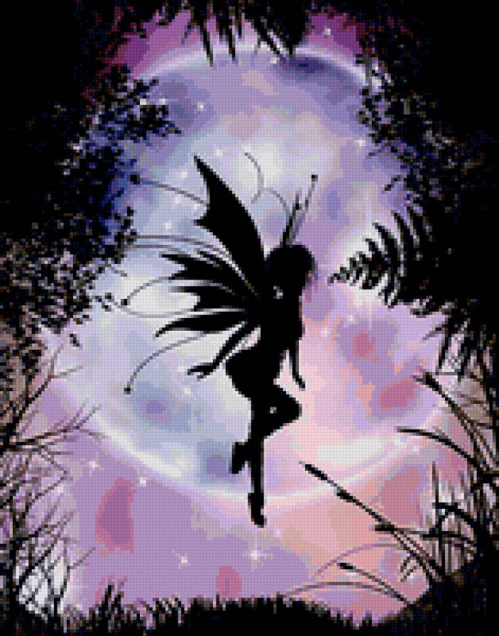 фея - силуэт, мифы, фея - предпросмотр
