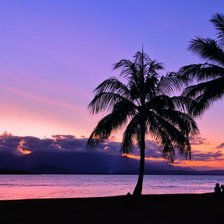 Схема вышивки «Сиреневый закат»
