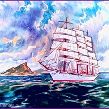 Схема вышивки «Морская картина»