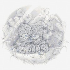 Схема вышивки «Медвежата))»