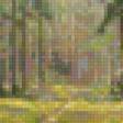 Предпросмотр схемы вышивки «Пейзаж лес» (№99345)