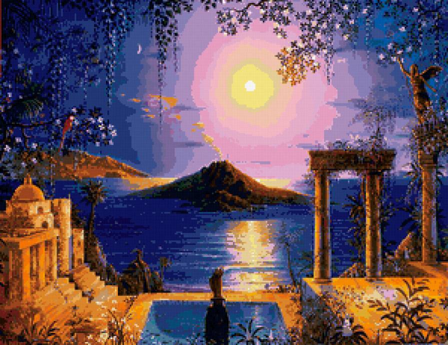 №99453 - пейзаж, картина, вода, природа - предпросмотр