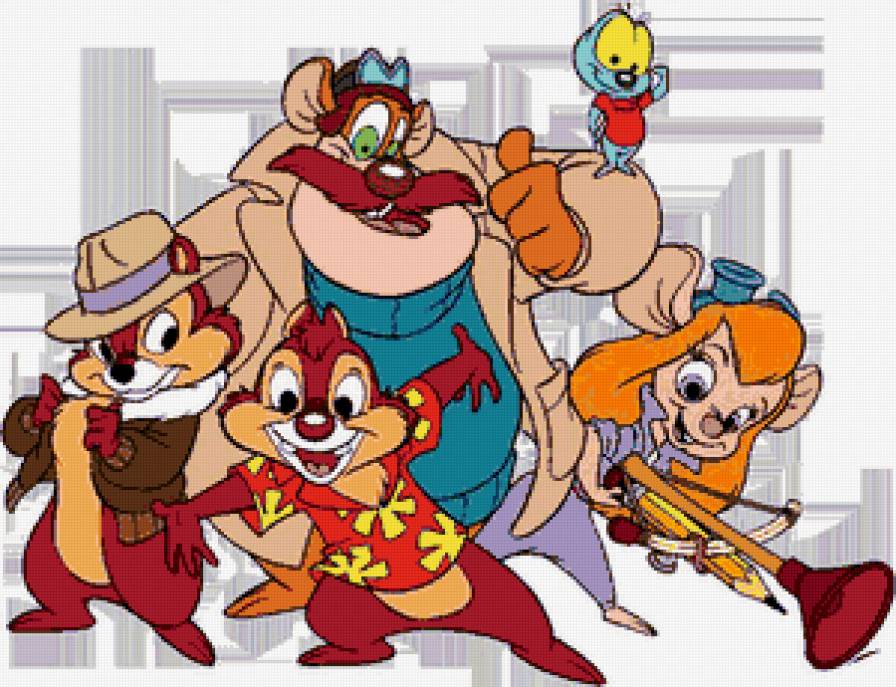 чип и дейл - детям, мультики, мультяшки, дисней, мультик - предпросмотр