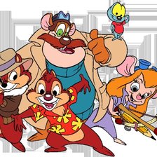 Схема вышивки «чип и дейл»