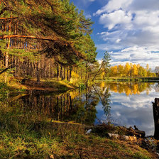 Схема вышивки «Озеро»
