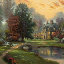 Схема вышивки «Замок»