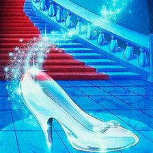 Схема вышивки «хрустальная туфелька»