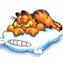 Схема вышивки «гарфилд»