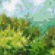 Предпросмотр схемы вышивки «Лесная река» (№99663)