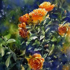 Схема вышивки «акварель»