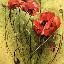 Схема вышивки «маки»