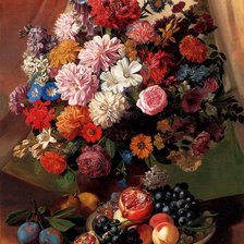 Схема вышивки «Натюрморт цветы»