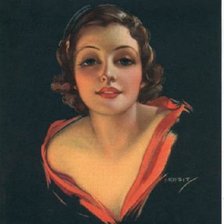 Схема вышивки «Девушка»