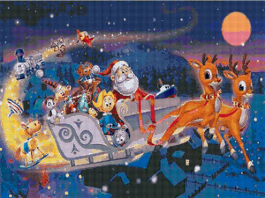 Санта - санта, дед мороз, мультик, рождество, сказка - предпросмотр