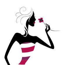 Схема вышивки «девушка»