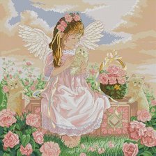 Схема вышивки «ангелочек»