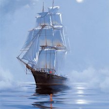 Схема вышивки «корабль»