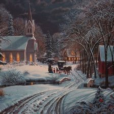 Схема вышивки «На рождество»