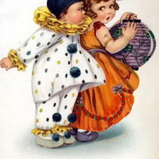 Схема вышивки «Мальвина и пьеро»