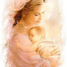 Схема вышивки «мать и дитя»