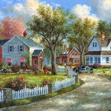 Схема вышивки ««Вышивка крестом.Живопись Dennis Patrick Lewan.»»