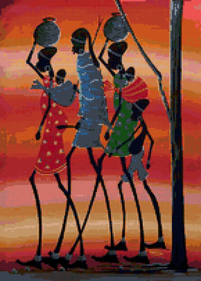 Африканские мотивы 3 - африка - предпросмотр