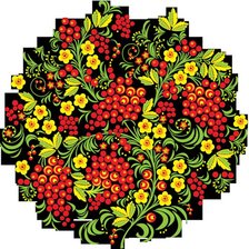 Схема вышивки «хохлома»