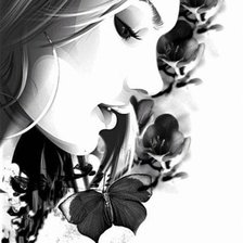 Схема вышивки «графика в серых тонах»