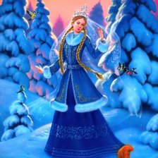 Схема вышивки «Снегурочка»