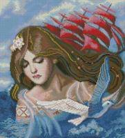 Схема вышивки «девушка с парусами»